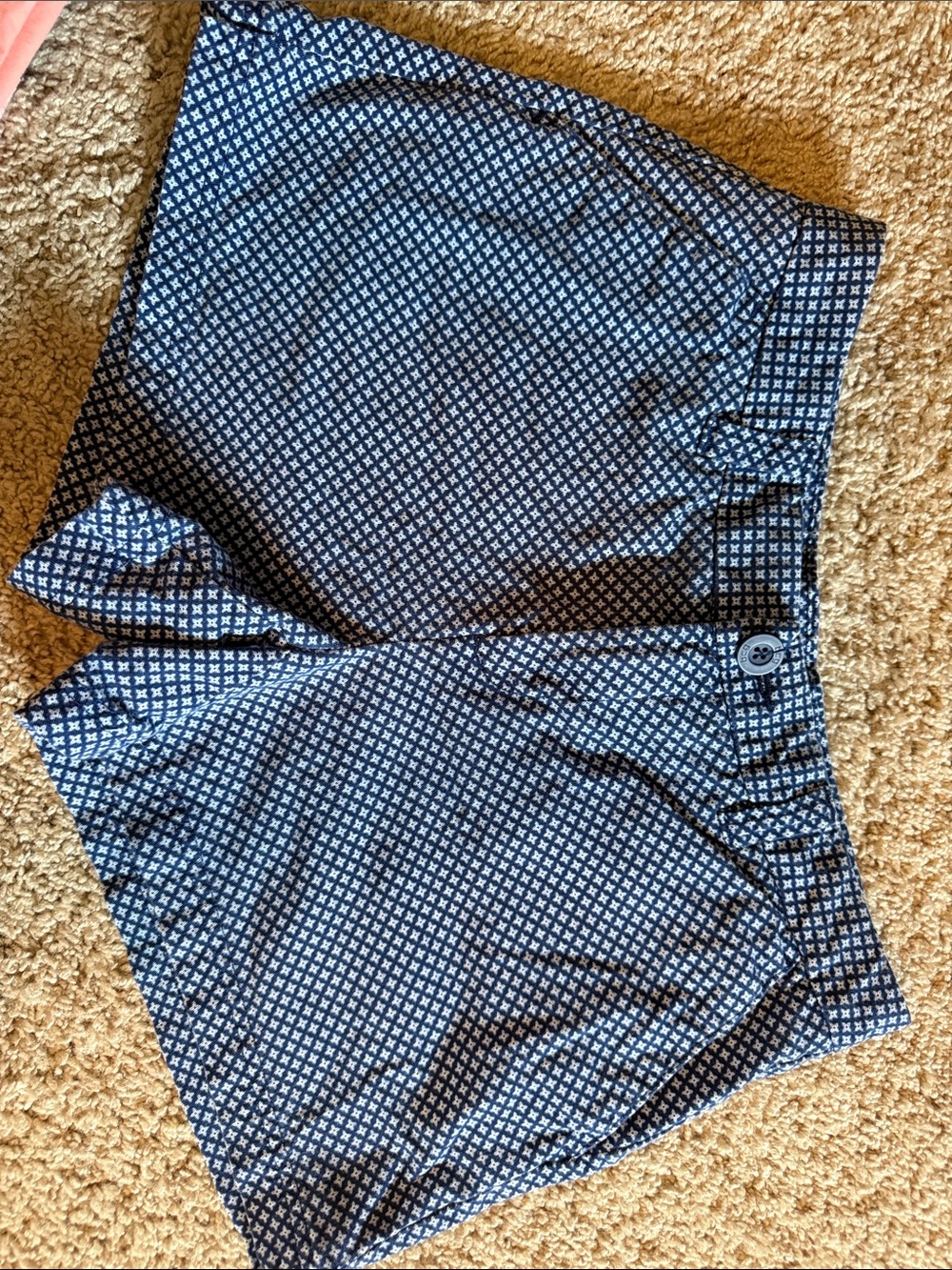 bcg Navy and White Geometric Print Shorts